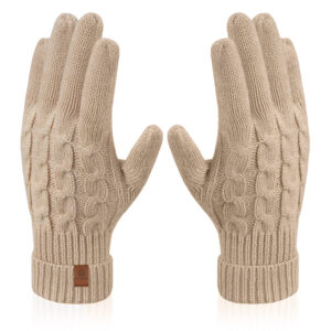 Rękawiczki damskie ze wzorem WINTER