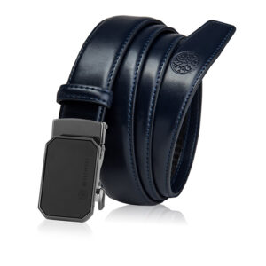 Granatowy skórzany pasek męski ELITE BETLEWSKI®