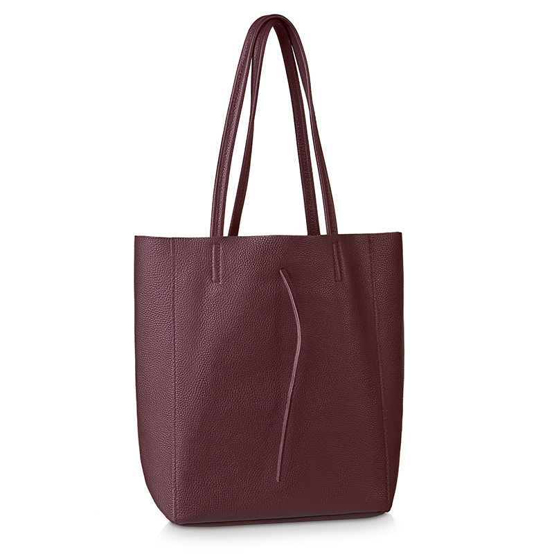 Skórzana duża torebka shopper TESSA