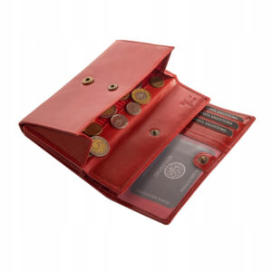 Portfel damski CLASSIC Betlewski BPD-BF-10 czerwony