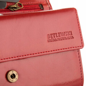 Portfel damski CLASSIC Betlewski BPD-BF-10 czerwony