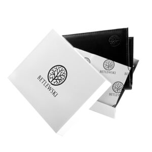 Portfel męski czarny BASIC Betlewski BPM-DZ-74