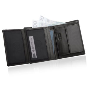 Portfel męski czarny Betlewski BPM-VTC-300 CZARNY