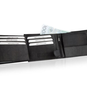 Portfel męski czarny OPTIMAL BetlewskiETPM-KZ-61